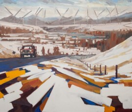 Truck, Castle River, (near Lethbridge) 52x73. oil on canvas CN2019
@Mortar and Brick Art Gallery and Events, Lethbridge
