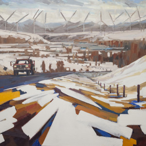 Truck, Castle River, (near Lethbridge) 52x73. oil on canvas CN2019
@Mortar and Brick Art Gallery and Events, Lethbridge