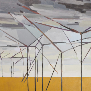 Windmills, 36x76, oil on canvas (ocherStripe) CN2019
@Mortar and Brick Art Gallery and Events, Lethbridge