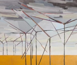 Windmills, 36x76, oil on canvas (ocherStripe) CN2019
@Mortar and Brick Art Gallery and Events, Lethbridge